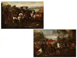 Kriegsszenen by Antonio Maria Marini, oil on canvas, offered Jun 2016