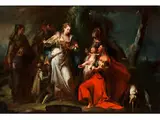 Die Auffindung des Moses by Giovanni Battista Crosato, oil on canvas, offered Jul 2015