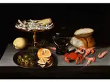 Mahlzeitstillleben mit Einem Mäuschen by Francesco Codino, oil on panel, offered Jul 2015