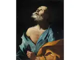 Bildnis des Heiligen Petrus by Giuseppe Antonio Petrini, 1677 Carona – 1758, oil on canvas, sold Mar 2023