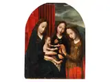Die Mystische Vermählung der Heiligen Katharina mit dem Jesuskind by Marcellus Coffermans, oil, offered Sep 2025