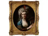 In Frauenkleidung by Angelica Kauffman, oil on canvas, sold Apr 2016