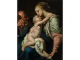 Die Heilige Familie by Pompeo Batoni, oil on canvas, sold Sep 2023
