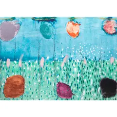 Untitled by Stanley Boxer, woodcut and monotype with hand coloring, sold Apr 2024