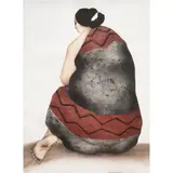 Woman with Manta by R. C. Gorman, 1977, lithograph in colors, sold Apr 2024