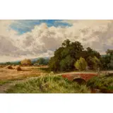 Woolhampton by Henry H. Parker, oil on canvas, sold Apr 2024