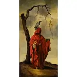 Untitled by Mike Davis, 2012, oil on panel, sold Apr 2024