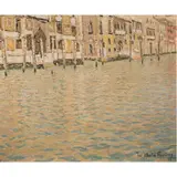 View of Venice by Jacques Martin-Ferriers, 1926, oil on canvas, sold Apr 2024