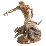Untitled by Louis Aguste Holin, bronze sculpture, sold Apr 2024