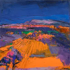 Untitled by Henrietta Berk, oil on canvas, sold Apr 2024