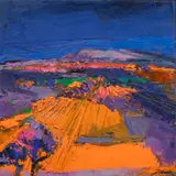 Untitled by Henrietta Berk, oil on canvas, sold Apr 2024