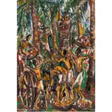 Coconut Workers by Senaka Senanayake, 1962, oil on canvas board, sold Apr 2024