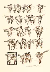 Untitled by Carl Morris, Ink on Paper 7.5"x11" Sheet. Loose, sold Sep 2025