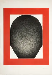 Abstract Composition by William Brui, 1972, Engraving in Colors on Arches Paper, sold Jul 2025