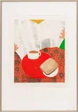Morning Paper by Thomas de Jong, Aquatint in Colors, sold Jul 2025