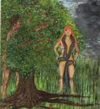 Lost Paradise by Kayo Lennar, 1995, Oil on Canvas, sold Jul 2025