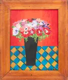 Anvia's Flowers by Kayo Lennar, 1988, Oil on Canvas, sold Jul 2025