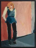 Portrait of a Standing Red-Haired Woman by Agnes Preston-Brame, circa 1980, Oil on Canvas, sold Jul 2025
