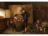 Die Spitzenklöpplerin by Quiringh van Brekelenkam, oil on panel, sold Mar 2026