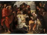 Die Erweckung des Lazarus by Jacopo Robusti, oil on canvas, sold Jun 2024
