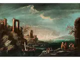 Untitled by Michele Marieschi, oil on canvas, sold Dec 2022
