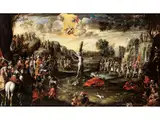 Untitled by Johann Achert, oil on panel, sold Dec 2022