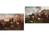 Schlachtenszenen by Marzio Masturzio, oil on canvas, offered Jun 2024