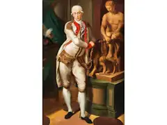 Portrait Leopold ii (1747-1792) by Anton Graff, oil on canvas, offered Jun 2024