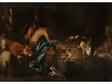 Faune und Tiere, dem Nächtlichen Gesang des Orpheus Lauschend by Antonio Maria Vassallo, oil on canvas, offered Dec 2018