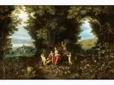 Allegorie der Erde by Jan Brueghel d.J., oil on canvas, sold Mar 2024