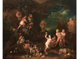 Allegorie der Irdischen Liebe by Jan Pauwel Gillemans the Younger, oil on canvas, offered Mar 2023