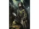 Die Extase des Heiligen Franziskus von Assisi by Domenikos Theotokopoulos, oil on canvas, sold Sep 2024