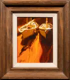 Untitled by Ed Diffenderfer, acrylic on board, sold Apr 2024