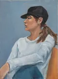 Portrait of a Seated Woman by Penny Purpura, Oil on Canvas, sold Jul 2025