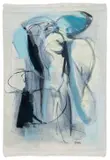 El Mago" [The Wizard] by Gabriela Tolomei, 2018, Acrylic and Ink on Unstretched Canvas, sold Aug 2025