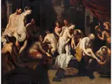 Esthers bad im Harem von Ahasuerus by Artus Wolffort, oil on canvas, offered Mar 2026