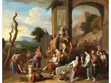 Frühlingsfest in der Antike by Gerard Hoet d. Ä., oil on canvas, sold Dec 2023
