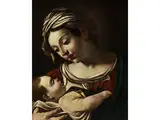 Madonna mit dem Kind by genannt Guercino Giovanni Francesco Barbieri, oil on canvas, offered Jul 2018