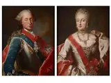 Portrait der Gemahlin Maria Anna von Sachsen (1728-1797) by George Desmarees, oil on canvas, offered Dec 2023