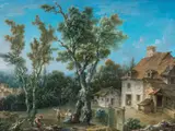 Et aux Paysans by Jacques Nicolas Julliard, oil on canvas, sold Jun 2023