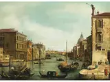 Canal Grande bei san vio by Canaletto, oil on canvas, sold Dec 2024