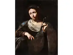Die Heilige Apollonia by Massimo Stanzione, oil on canvas, offered Apr 2020