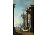 Architekturcapriccio by Leonardo Coccorante, oil on canvas, offered Mar 2024