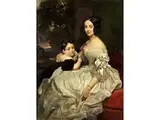 Kleid mit Ihrem Söhnchen by Franz Xaver Winterhalter, 1805 Menzenschwand & Schwarzwald – 1873 Frankfurt am Main, oil on canvas, sold Sep 2019