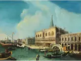 Das Markusbecken in Venedig by Francesco Albotto, oil on canvas, sold Jun 2026