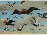 Vogelstudien vor Blauem Himmelsgrund by Jan van Kessel, oil on copper, sold Jun 2019