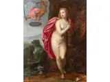 Die Rettung der Andromeda vor dem Seeungeheuer by Hendrik van Balen d. Ä., oil on panel, offered Sep 2019