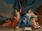 Die Personifizierten Allegorien von Musik und Theater by Louis Gabriel Blanchet, 1705 Paris – 1772 Rom, oil on canvas, offered Dec 2018