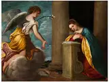 Verkündigung an Maria by Alessandro Varotari, oil on canvas, sold Sep 2017