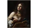 Bildnis der Heiligen Katharina by Giovanni Martinelli, oil on canvas, sold Sep 2017